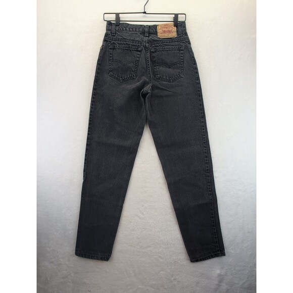 VTG Levis 17550-0260 Paper Tag Black Jeans Size 5 M Made in USA Tapered leg - Picture 11 of 14